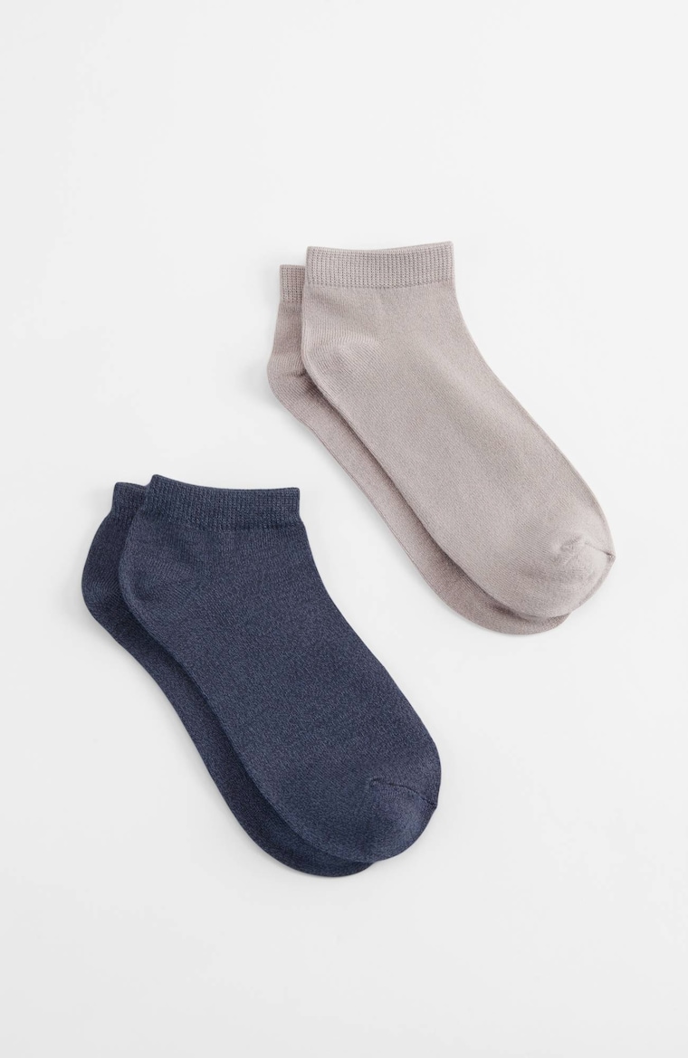 Primary view of the rayon from bamboo-blend ankle socks 2-pair set