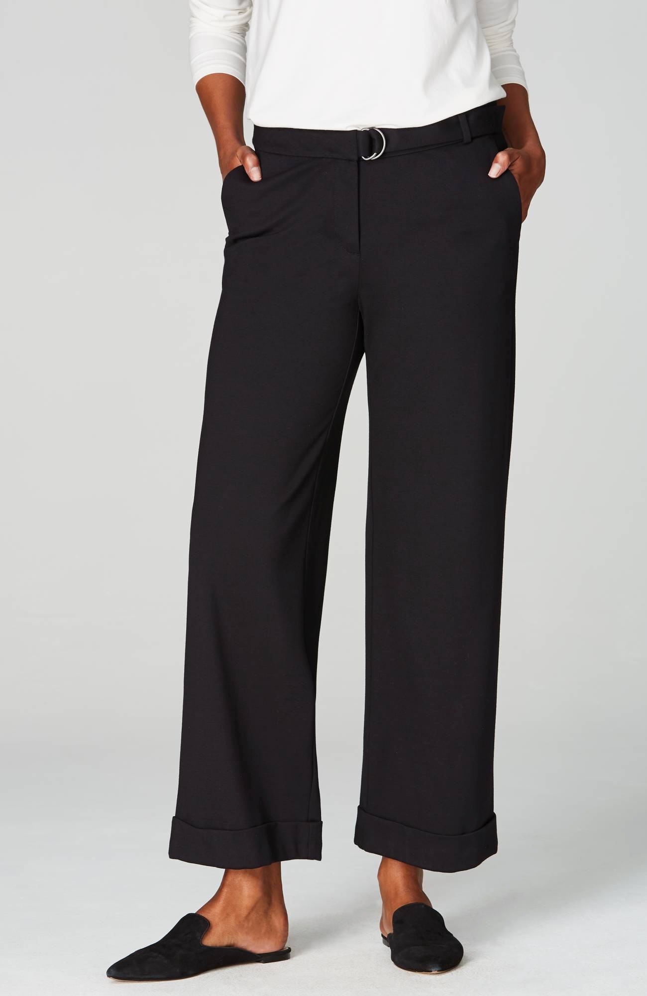 winter white ponte knit pants