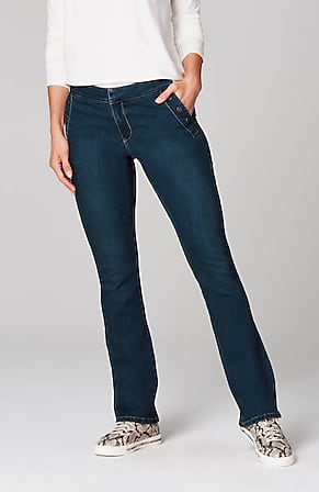 Image for York Snap-Pocket Boot-Cut Jeans