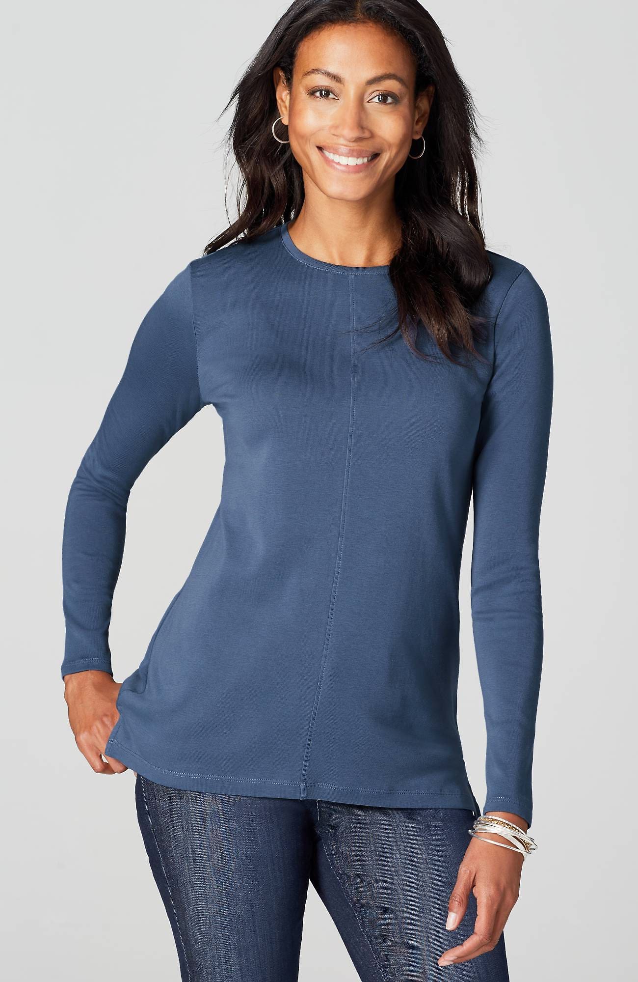 Jjill J Jill Fit Progress Pima Stretch Shirttail Tee From J Jill
