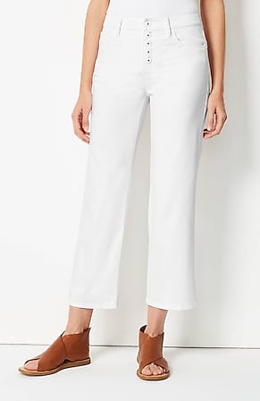 Image for High-Rise Button-Fly Cropped Jeans