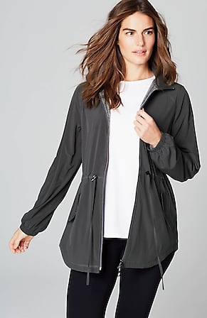 Image for Fit Hooded Shirttail Jacket