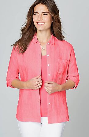 New J Jill Celadon Long Sleeve Linen Buttoned Shirt All Sizes New J Jill Celadon Long Sleeve Linen Buttoned Shirt All Sizes