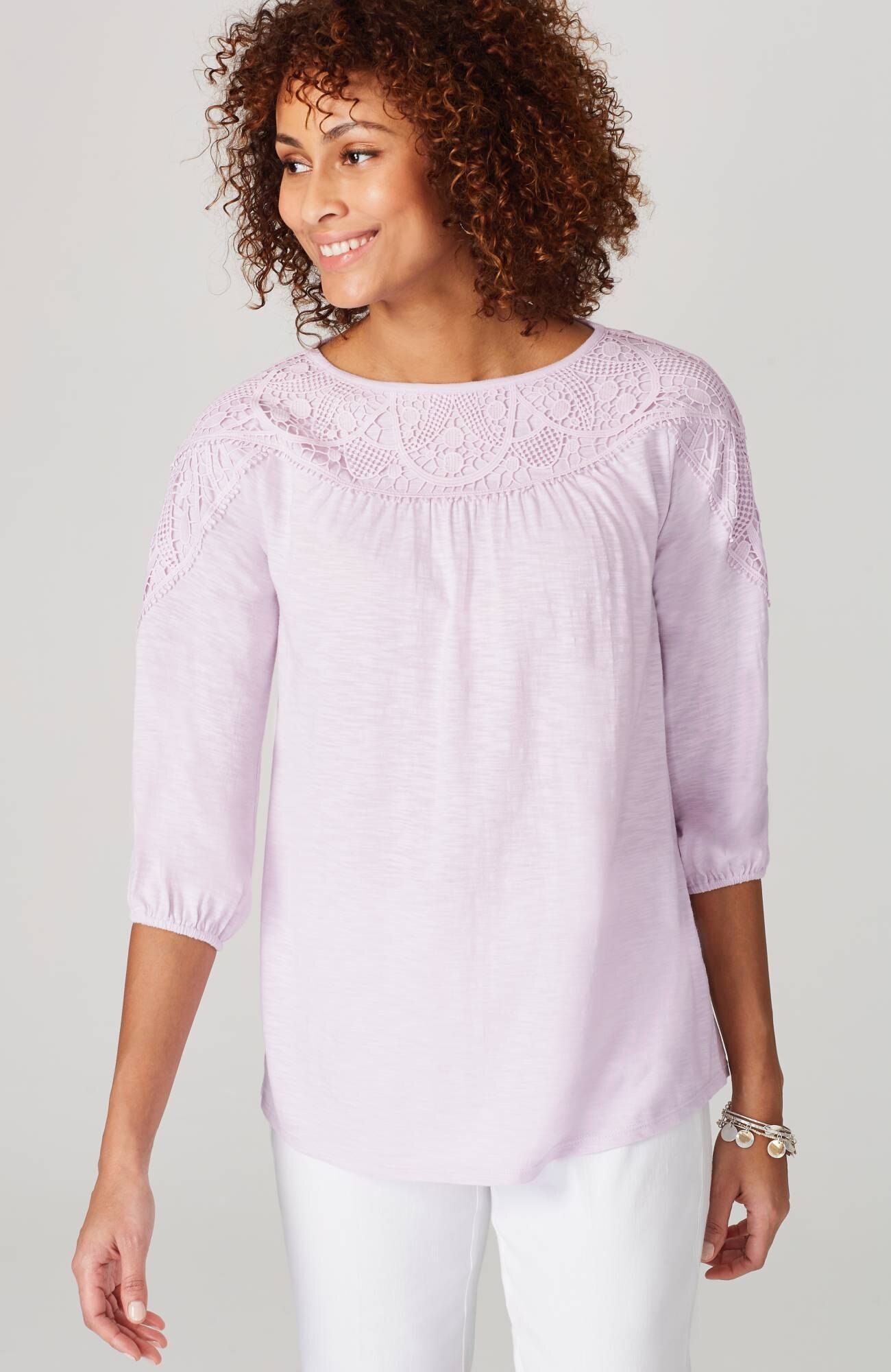 knit peasant top