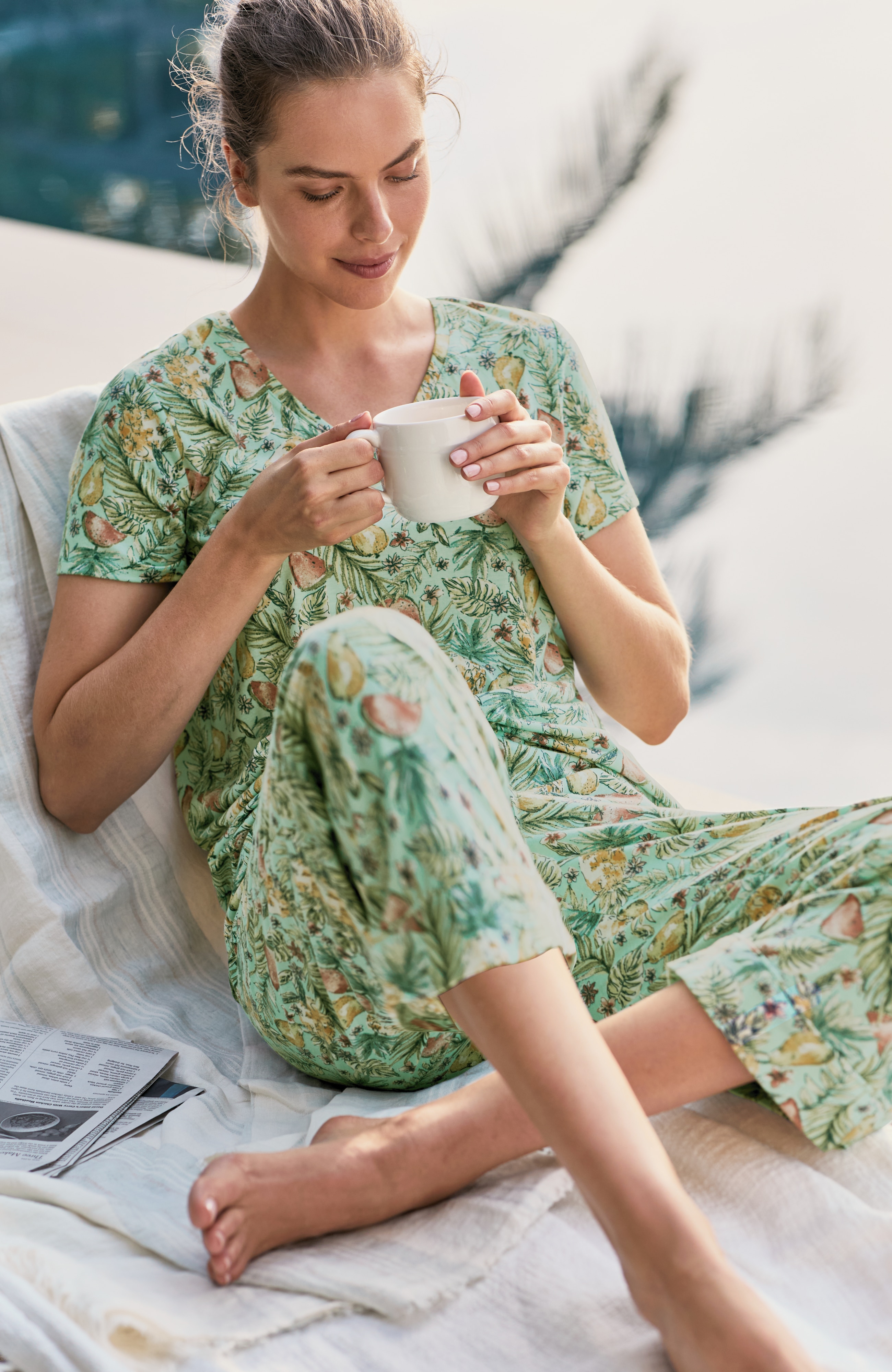 ⭐ごま塩iami in fact... COTTON KNIT cotton mesh knit short pants | NKNIT