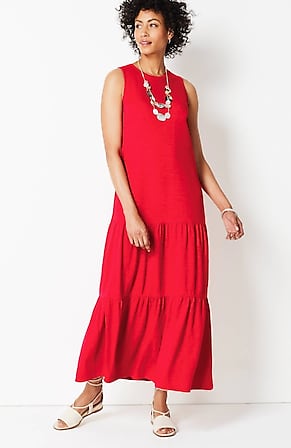 Image for Tiered Knit Maxi Dress