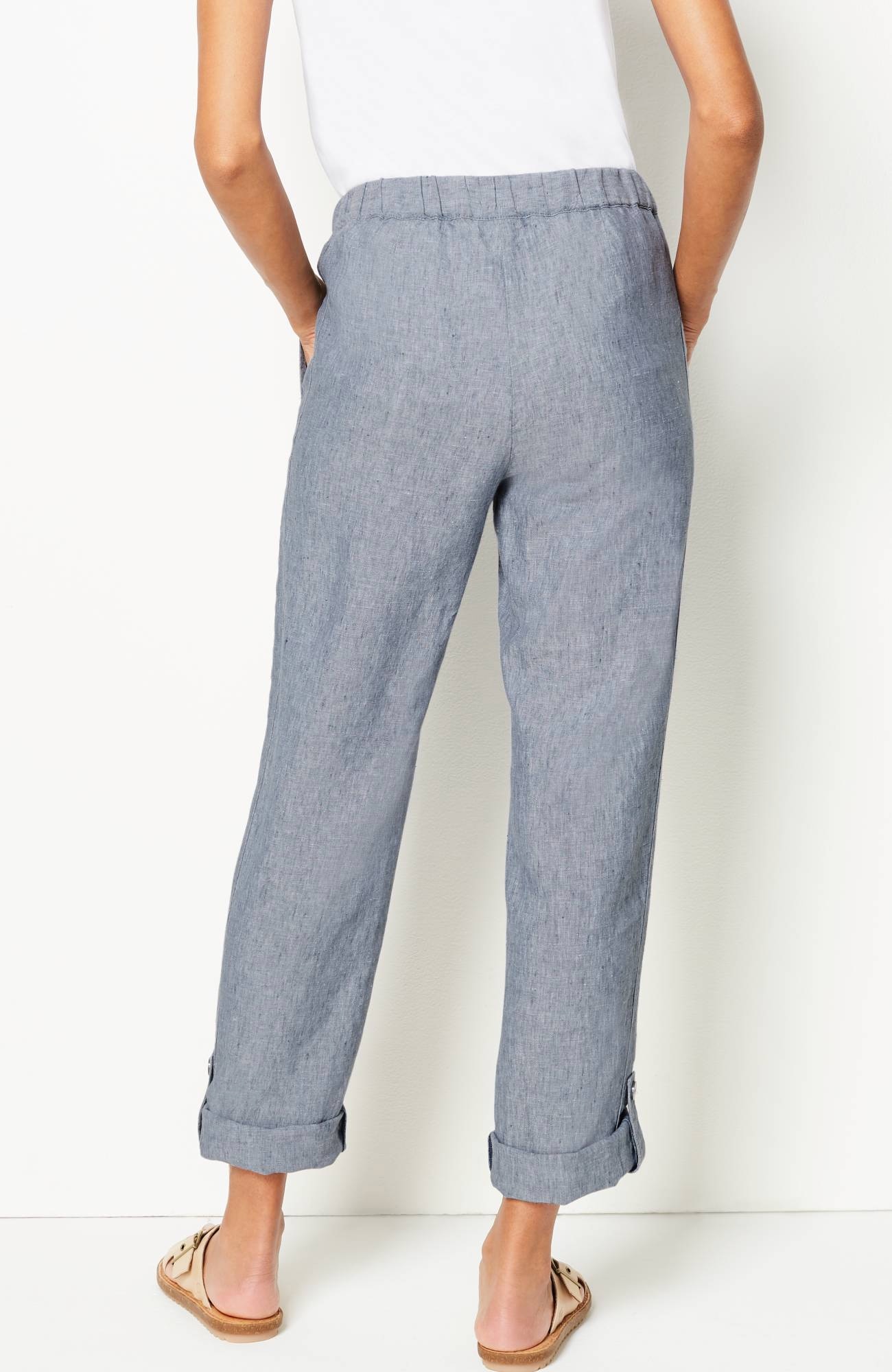 Pure Jill Linen Slim-Leg Pants | JJill