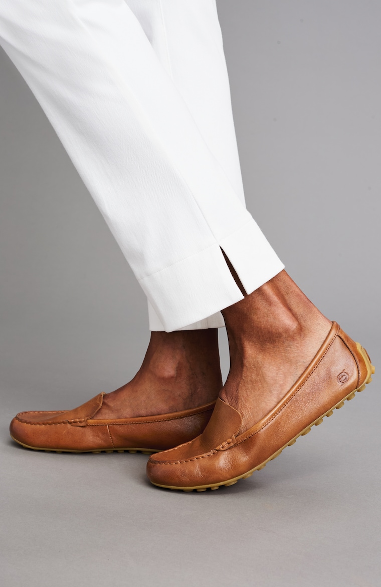 Born Men\'s Terracotta Leather Slip-On Driving Loafers Born Men main image 2