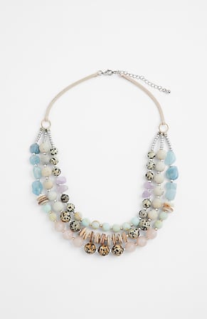 Image for Dalmatian Stone Statement Necklace