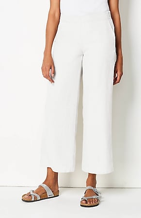 Image for Linen Full-Leg Pants