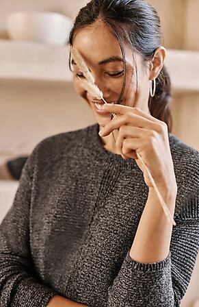 Image for Pure Jill Textured Crew-Neck Sweater