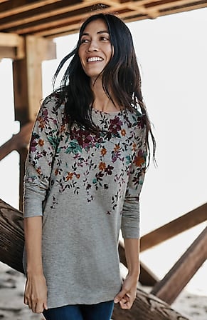 Image for Soft Floral-Print Tunic