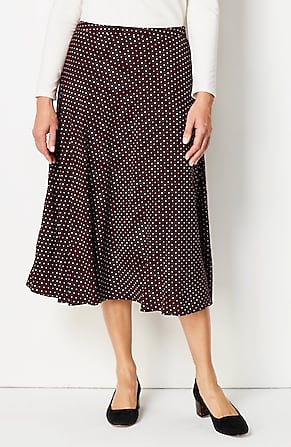 Image for Printed A-Line Midi Skirt