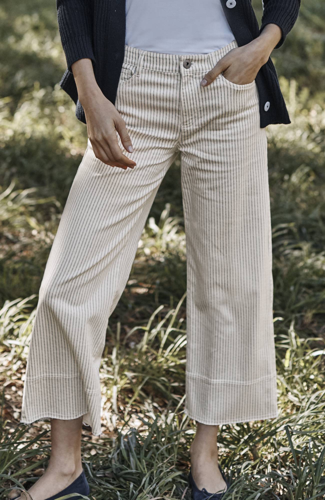 HIGH-RISE FULL-LEG CROPPED JEANS | JJill