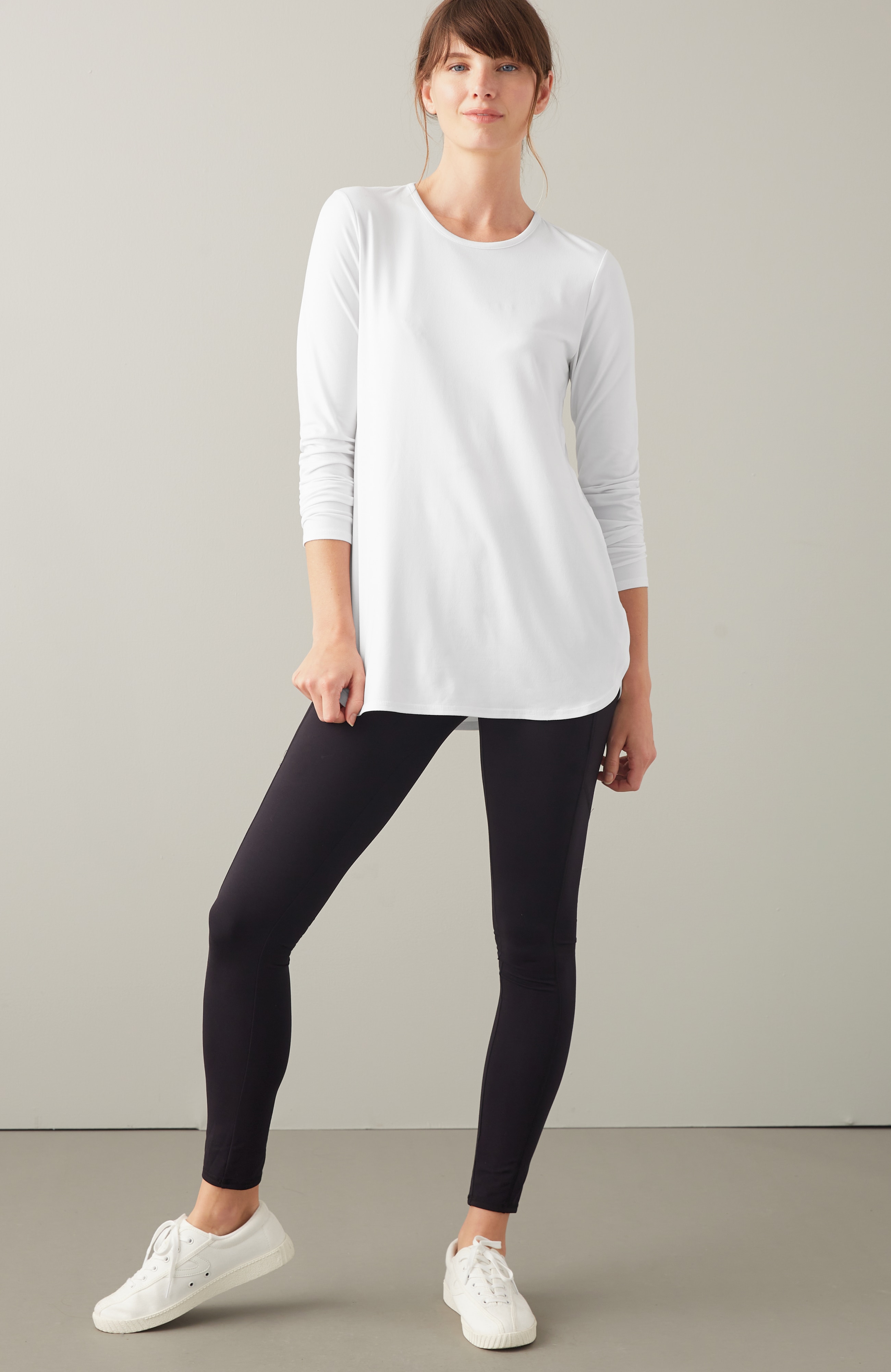 FIT PERFORMANCE LONG-SLEEVE TEE | JJill