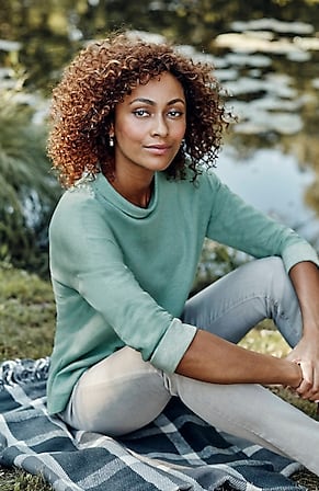 Image for Relaxed Double-Faced Knit Top