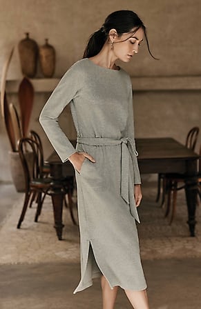 Image for Pure Jill Soft-Brushed Belted Dress