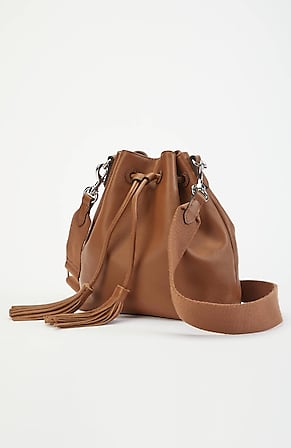 Image for Leather Bucket Bag