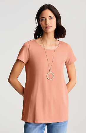 Image for Pure Jill Scoop-Neck Elliptical Tee