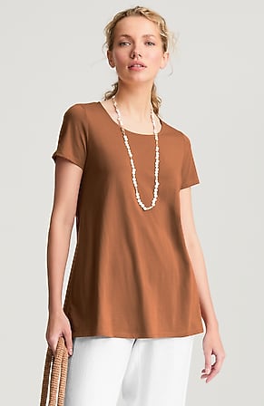 Image for Pure Jill Scoop-Neck Elliptical Tee