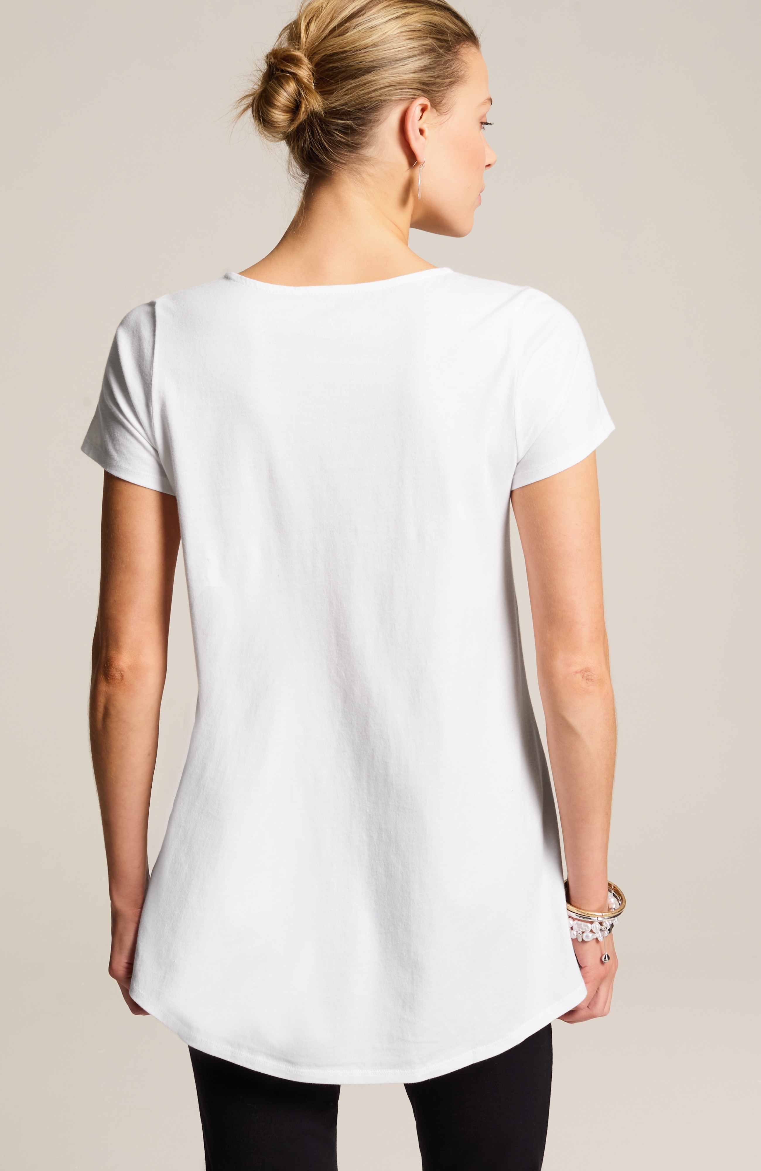 Pure Jill Scoop-Neck Elliptical Tee | JJill