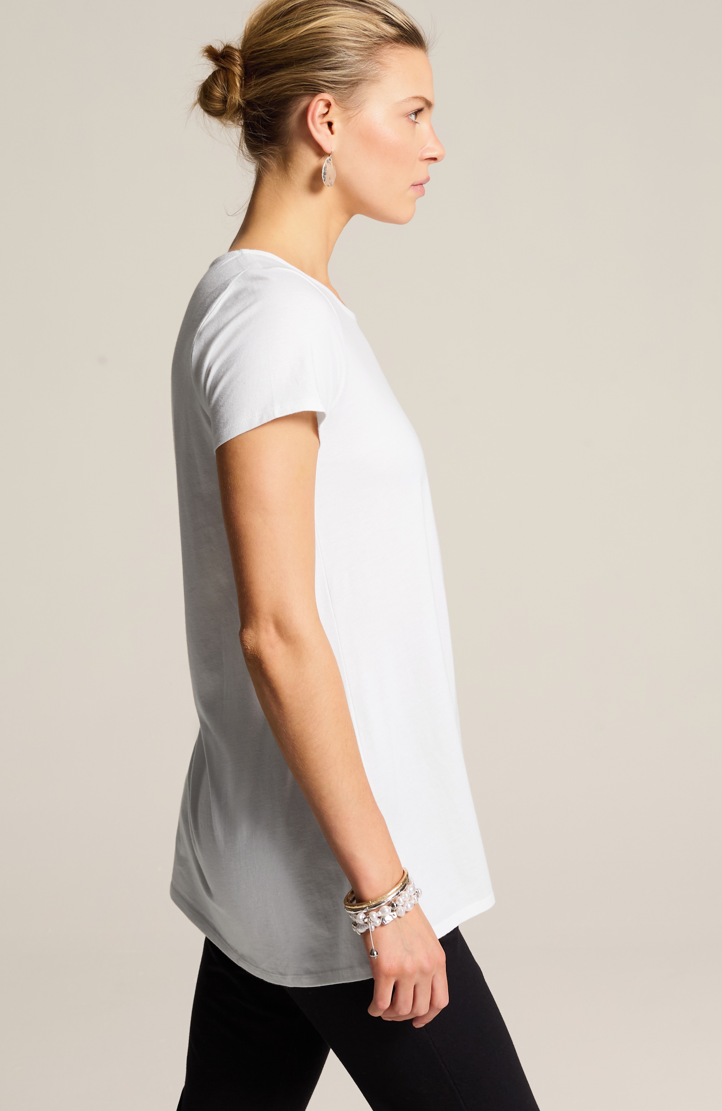Pure Jill Scoop-Neck Elliptical Tee | JJill