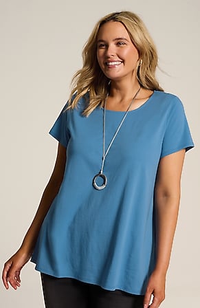 Image for Pure Jill Scoop-Neck Elliptical Tee