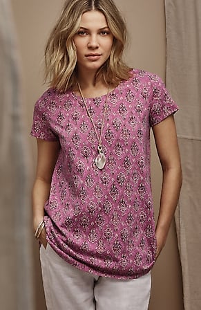 Image for Pure Jill Scoop-Neck Elliptical Tee