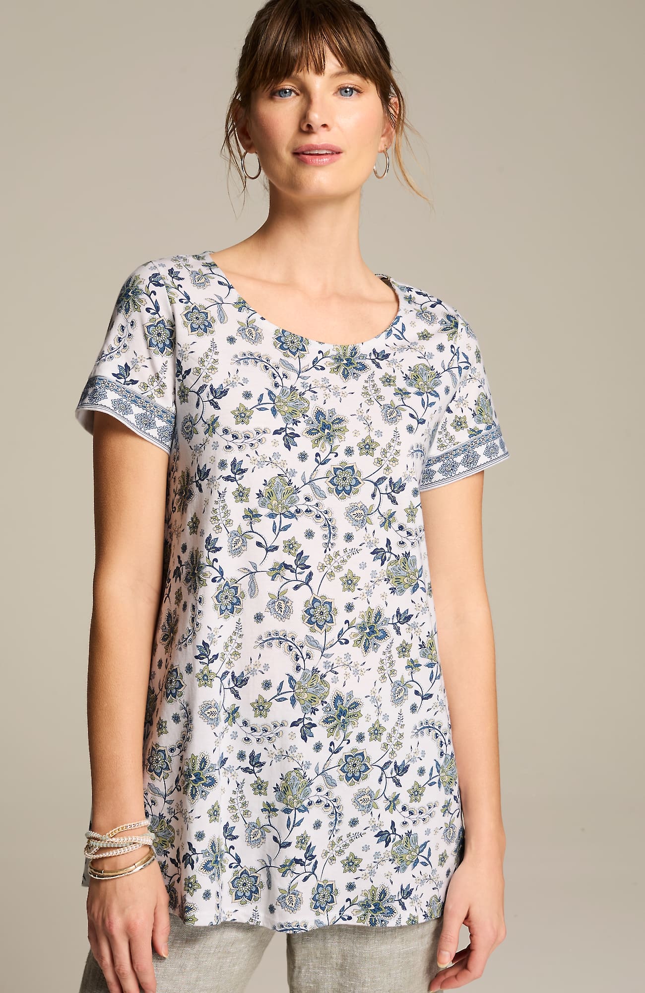 Jjill J.jill Pure Jill Scoop-neck Elliptical Tee