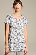 pure jill scoop-neck elliptical tee