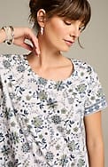 pure jill scoop-neck elliptical tee