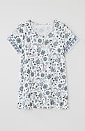 pure jill scoop-neck elliptical tee