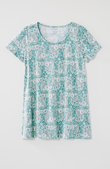 pure jill scoop-neck elliptical tee