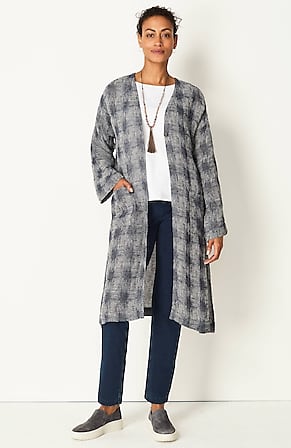 Image for Pure Jill Woven-Plaid Jacket