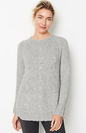 Image for Pure Jill Soft Dimensions Cabled Sweater