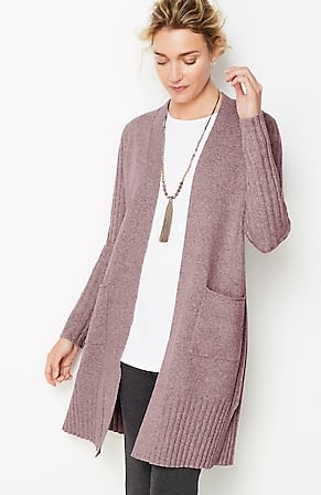 Image for Pure Jill Ribbed-Sleeve Cardi