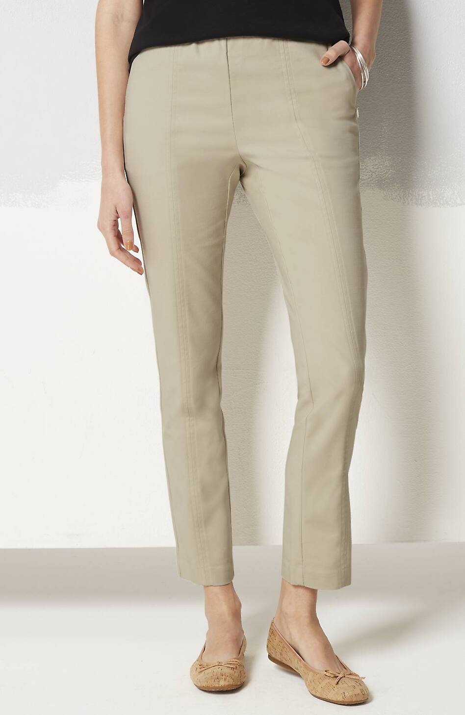 J. JILL AUTHENTIC Fit Slim Leg Stretch Size 10 Petite Beige Chino Khaki  Pants $16.37 - PicClick