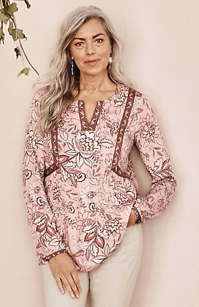 Image for Floral Peasant Top