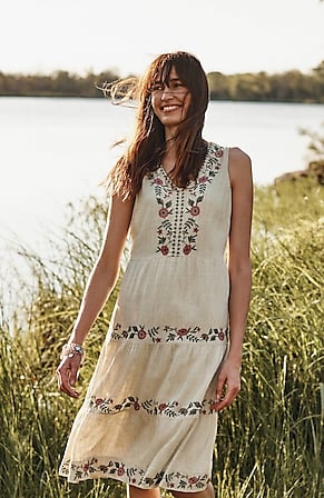 Image for Endless Summer Embroidered Midi Dress