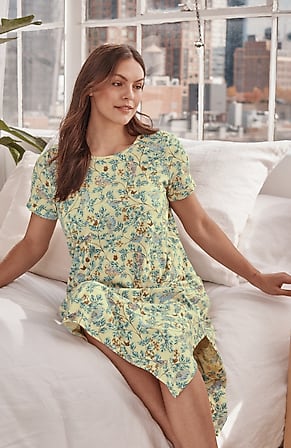 Image for Sleep Ultrasoft Pleat-Back Long Gown