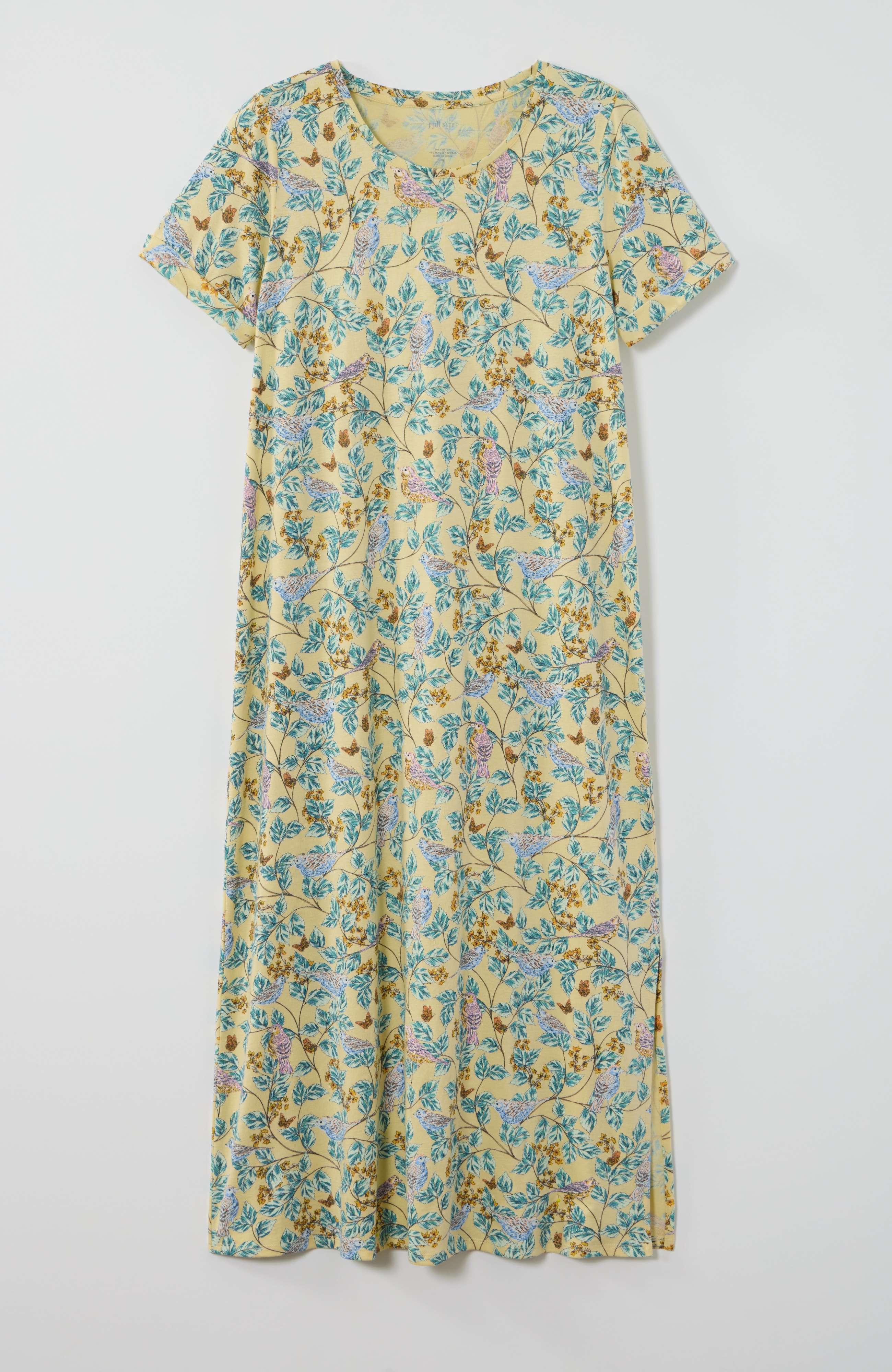 sleep ultrasoft pleat-back long gown