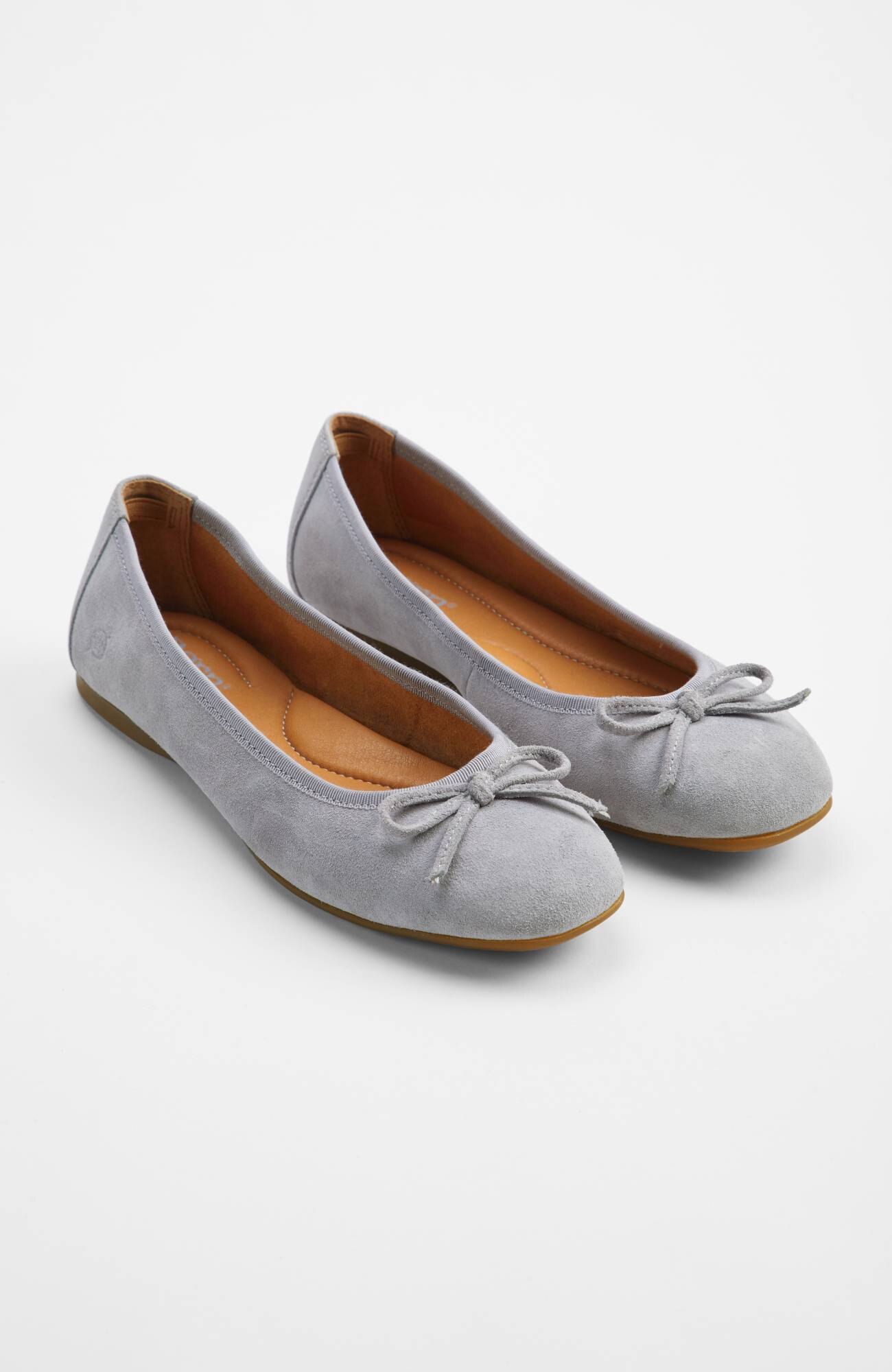 real leather ballet flats
