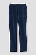 pure jill slim-leg indigo knit jeans
