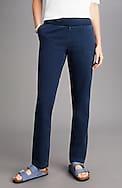 pure jill slim-leg indigo knit jeans