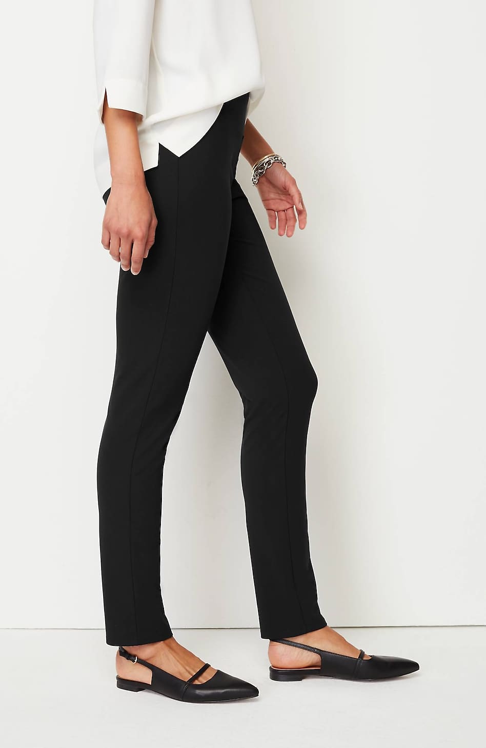 J. Jill, Pants & Jumpsuits, J Jill Wearever Collection Black Smooth Fit  Full Leg Pants Womens Size Large