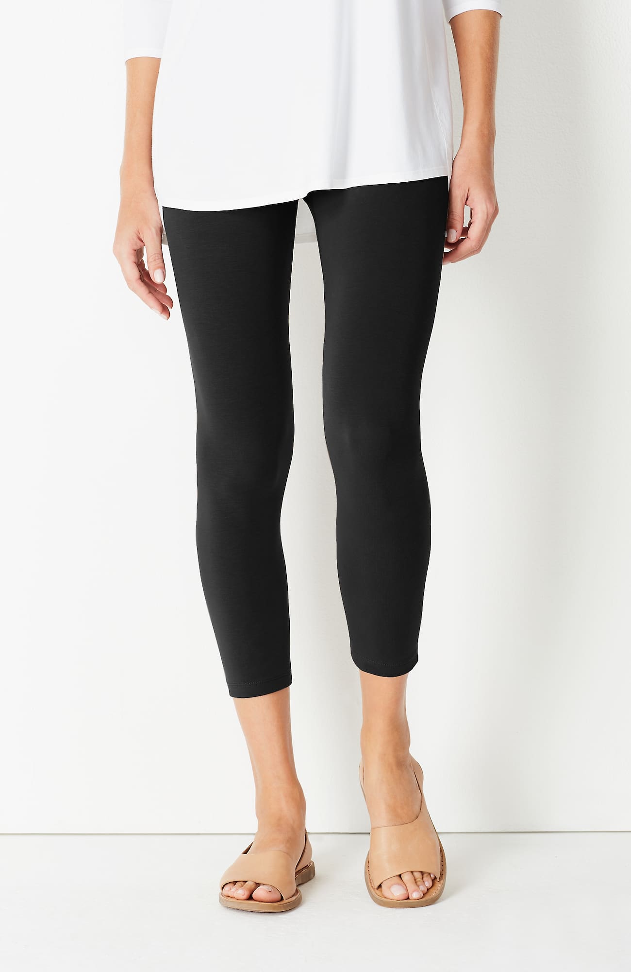 Jjill J.jill Pima Capri Leggings In Black