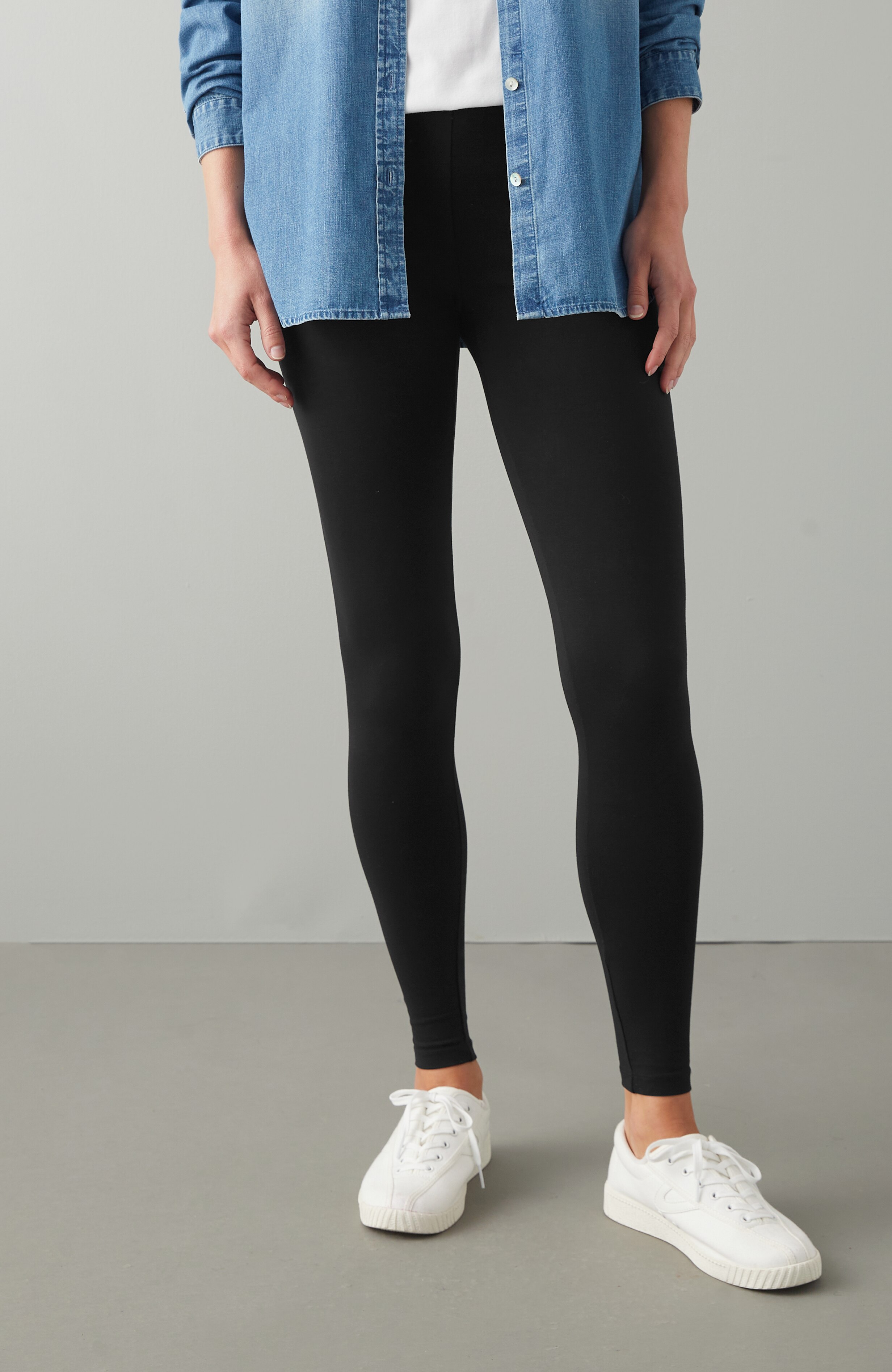 Pima Ankle-Length Leggings | JJill