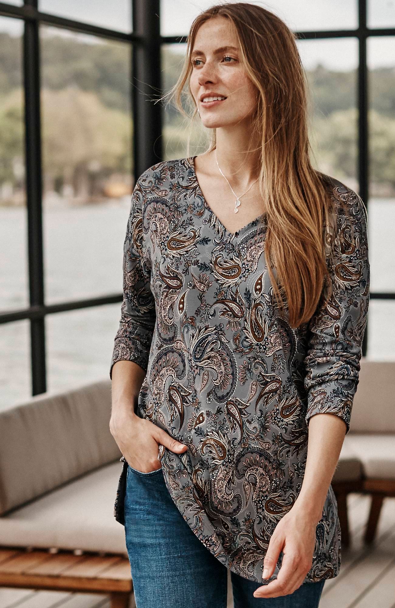 Jjill J.jill Simply Supima® V-neck Tunic