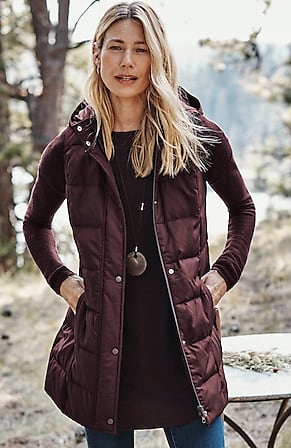 Image for Hooded Down Puffer Vest