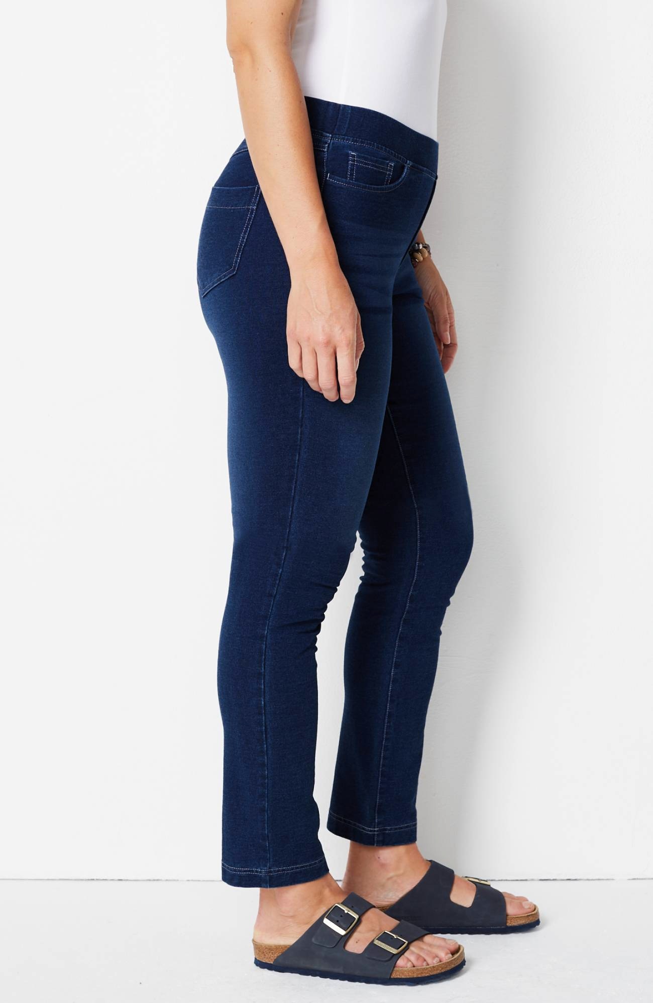 Pure Jill 5-Pocket Knit Pull-On Jeans